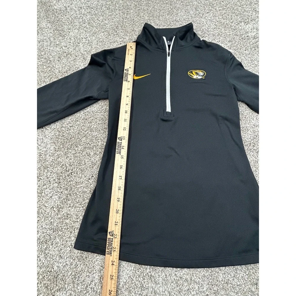 Nike Dri-FIT Missouri Tigers Quarter Zip Pullover Womens Medium Mizzou #0699